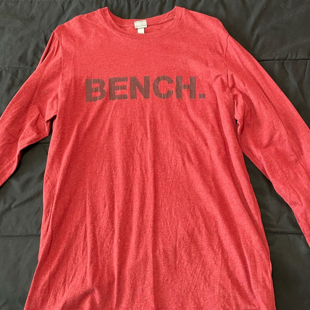 Bench Burgundy Long Sleeve Shirt